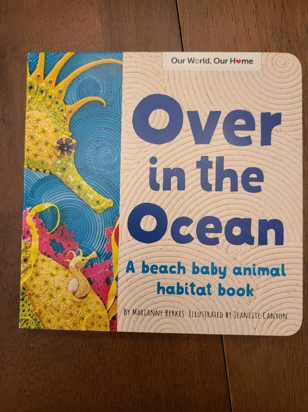 Over in the Ocean Children's Board Book - Marianne Berkes Like New